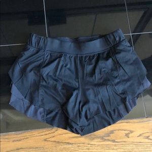 Black Luluemon Athletics shorts